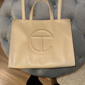 Cream Medium Telfar Bag